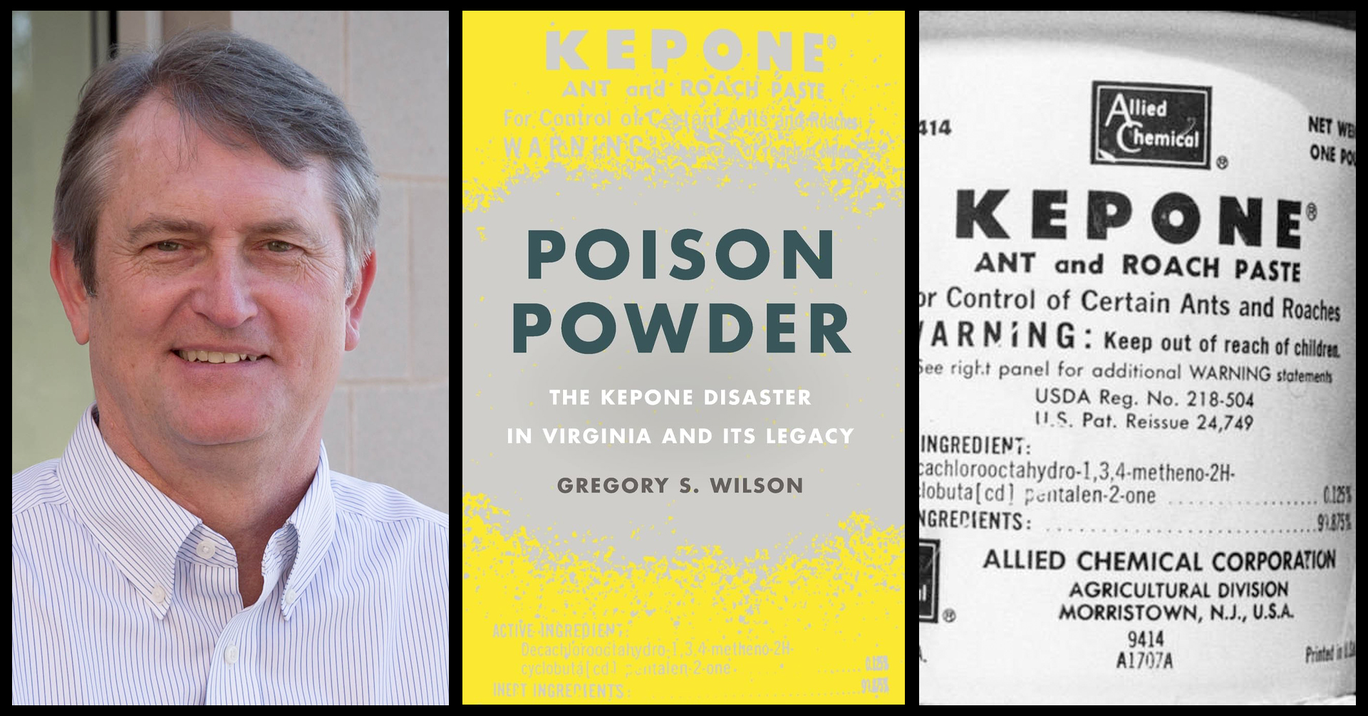 Event graphic featuring author headshot and book jacket