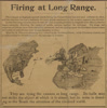 "Firing at Long Range" editorial cartoon by Mitchell. Richmond Planet, February 2, 1895