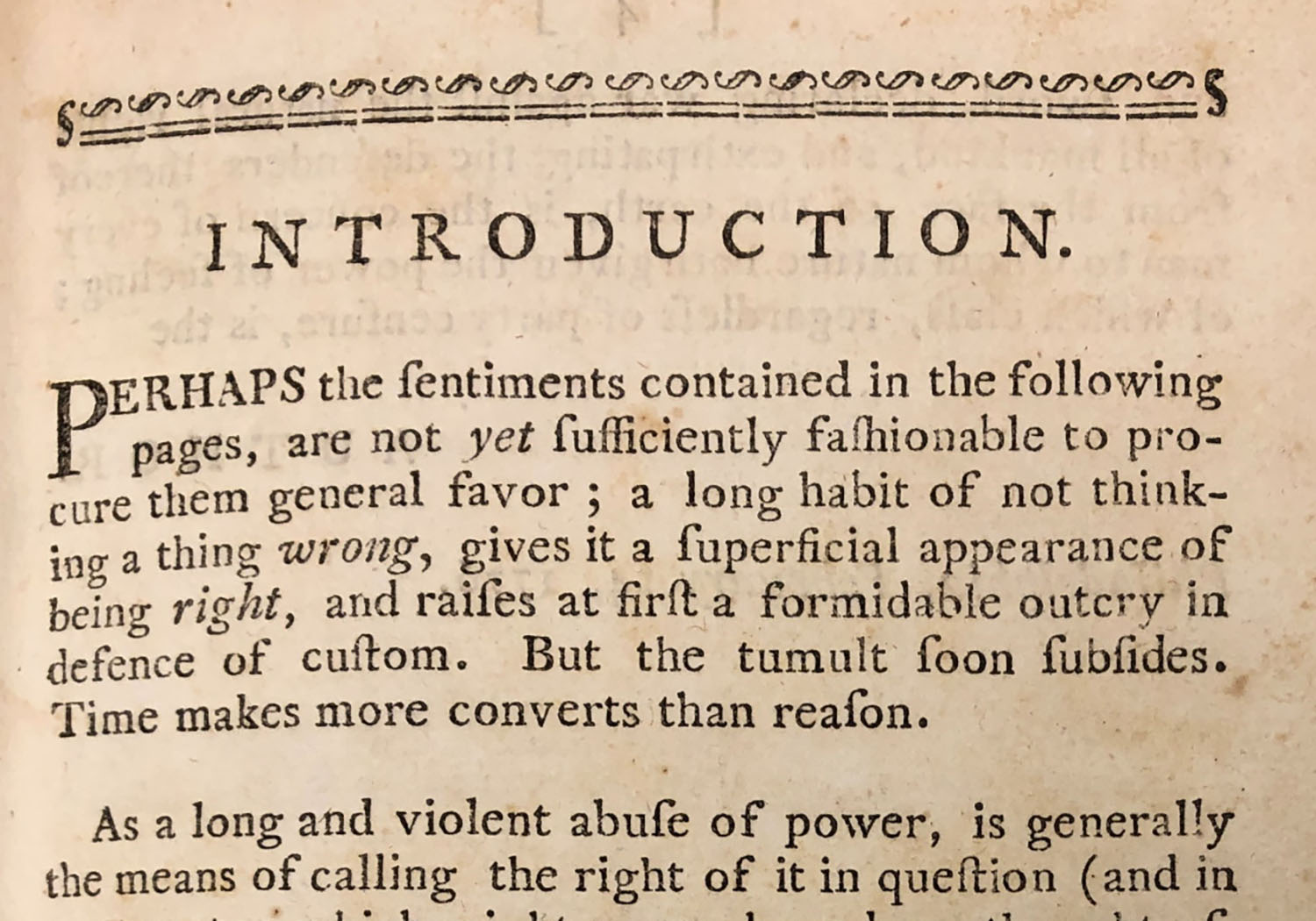 Thoams Paine's "Common Sense" pamphlet